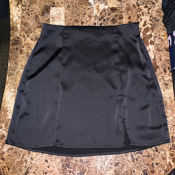 GARAGE Silk Mini Skirt - Picture 1 of 4